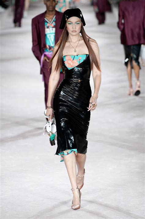 versace show ss22|versace runway dresses.